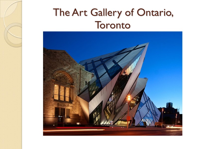 The Art Gallery of Ontario,  Toronto